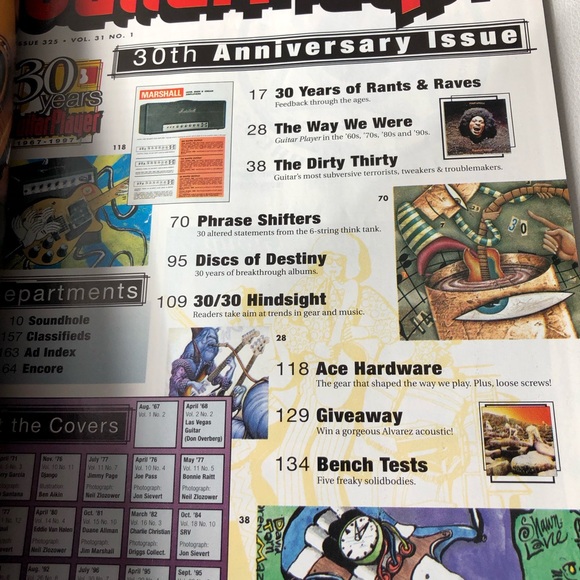 Guitar Player Magazine 20th & 30th Anniversay Issues 1987 & 97 Collectors Issues - Picture 6 of 16